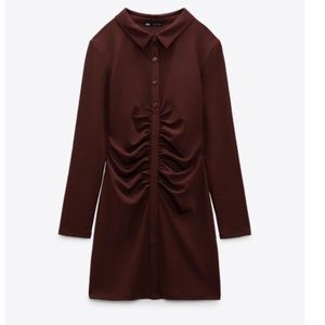 Brown zara dress